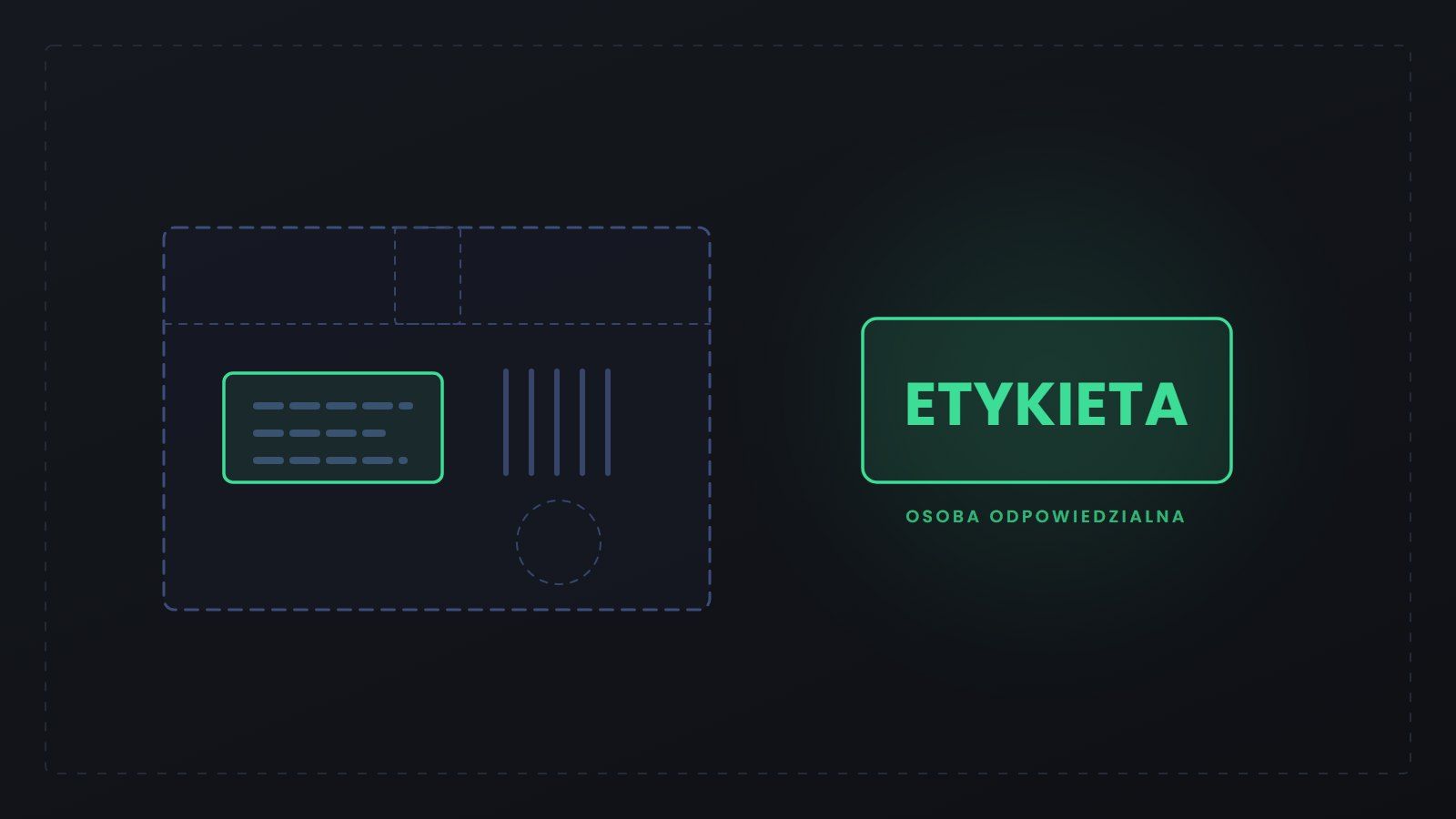 Próbka produktu z Chin z etykietą, na której widać dane importera z Polski, obok oferty na platformie sprzedażowej