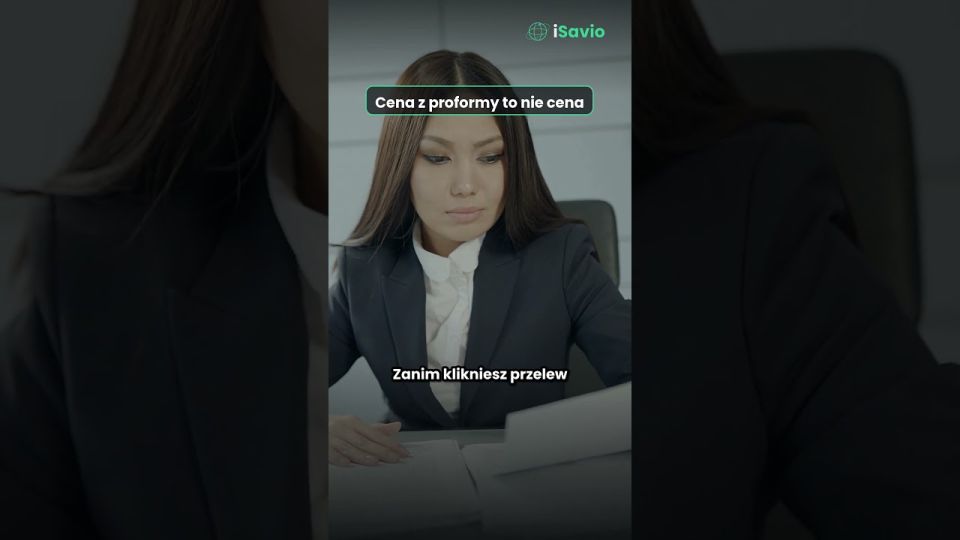 Cena z proformy to nie cena
